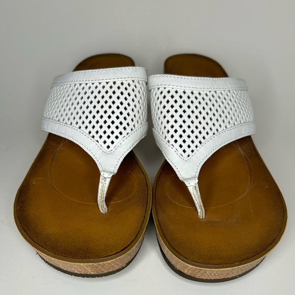 Clark’s Collection Platform Open Toe Wedge Sandal Size 8.5 - Picture 11 of 13